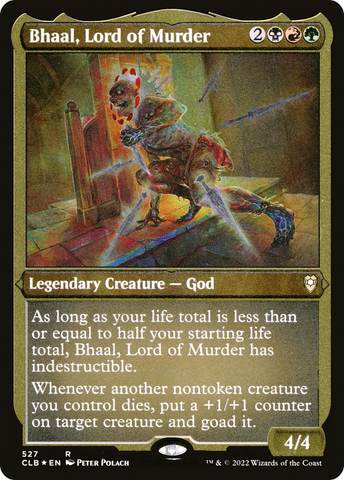 Bhaal, Lord of Murder (CLB-527) - Commander Legends: Battle for Baldur's Gate Etched Foil