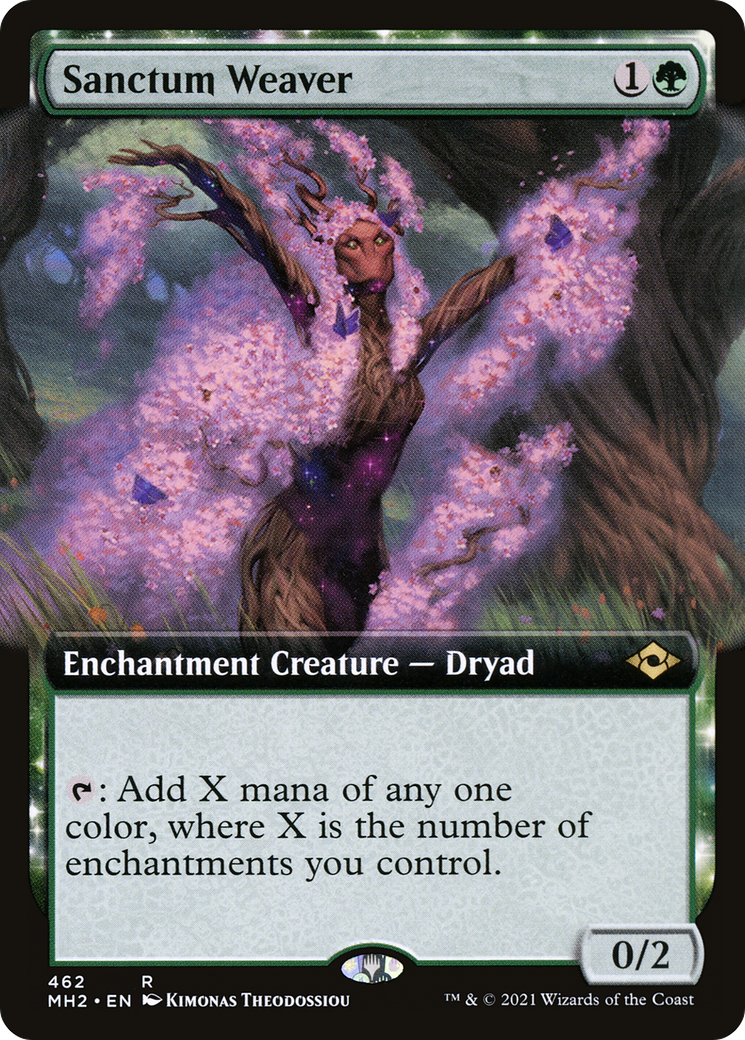 Sanctum Weaver (MH2-462) - Modern Horizons 2: (Extended Art, enchantment)