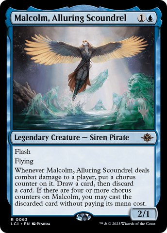 Malcolm, Alluring Scoundrel (PPLCI-063) - The Lost Caverns of Ixalan Promos