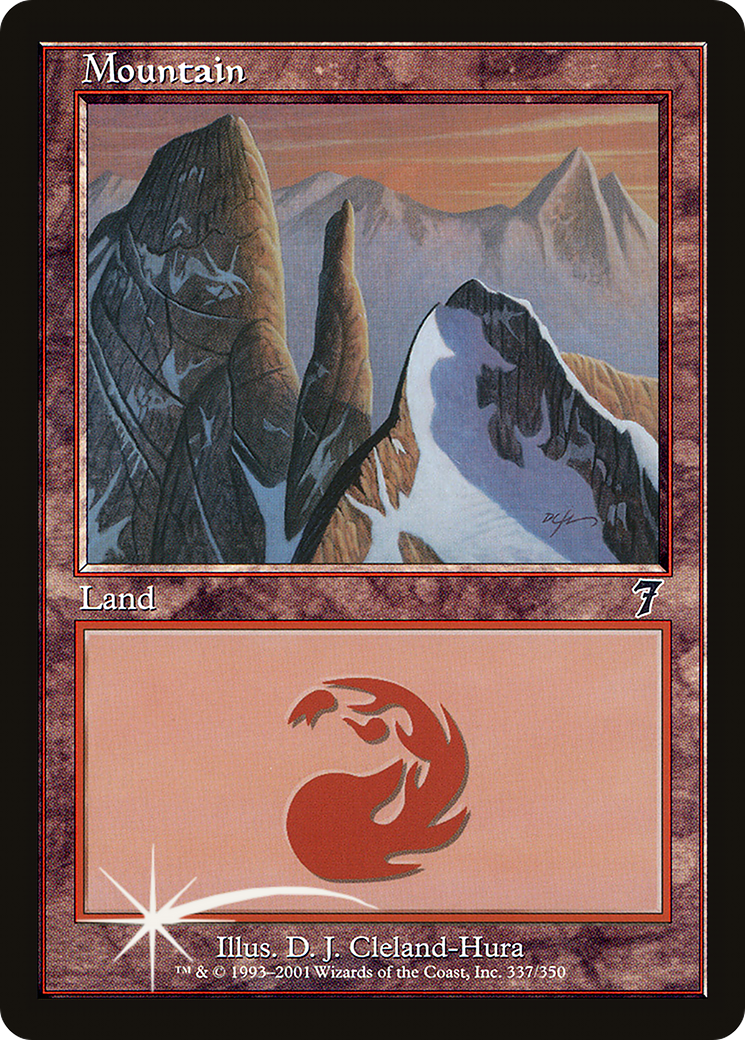 Mountain (7ED-337★) - Seventh Edition Foil