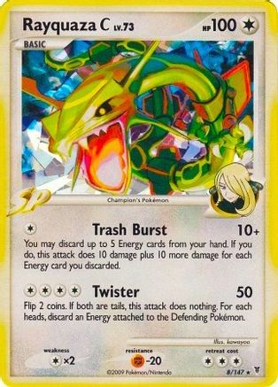 Rayquaza C (8/147) (Cracked Ice) [Platinum: Supreme Victors]