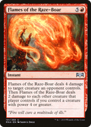 Flames of the Raze-Boar (RNA-101) - Ravnica Allegiance Foil