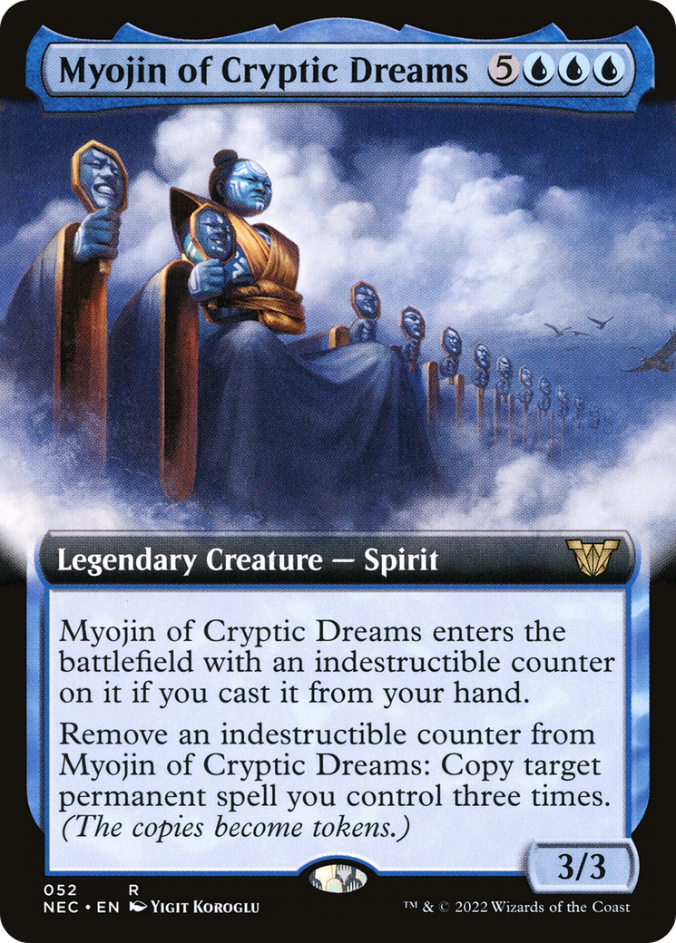 Myojin of Cryptic Dreams (NEC-052) - Neon Dynasty Commander: (Extended Art)