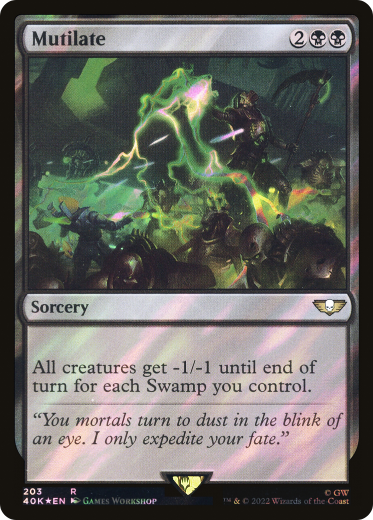 Mutilate (40K-203★) - Warhammer 40,000 Commander Foil