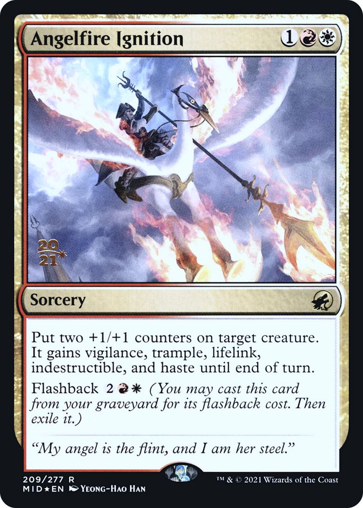 Angelfire Ignition (PRE-209S) - Innistrad: Midnight Hunt Promos Foil