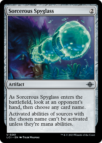 Sorcerous Spyglass (LCI-261) - The Lost Caverns of Ixalan Foil