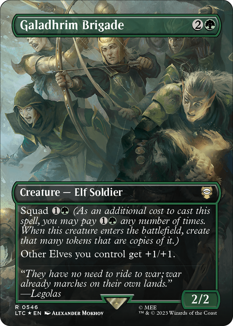 Galadhrim Brigade (LTC-546) - Tales of Middle-earth Commander (Borderless) Surge Foil