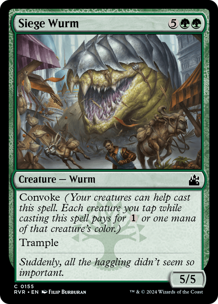 Siege Wurm (RVR-155) - Ravnica Remastered Foil
