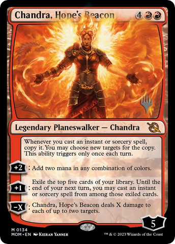 Chandra, Hope's Beacon (PPMOM-134P) - March of the Machine Promos Foil