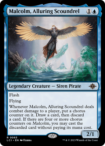Malcolm, Alluring Scoundrel (LCI-063) - The Lost Caverns of Ixalan Foil