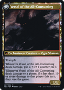 Hidetsugu Consumes All // Vessel of the All-Consuming (PRE-221S) - Kamigawa: Neon Dynasty Promos: (fandfc, enchantment) Foil
