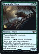 Balustrade Wurm (PRE-168) - Duskmourn: House of Horror Promos Foil