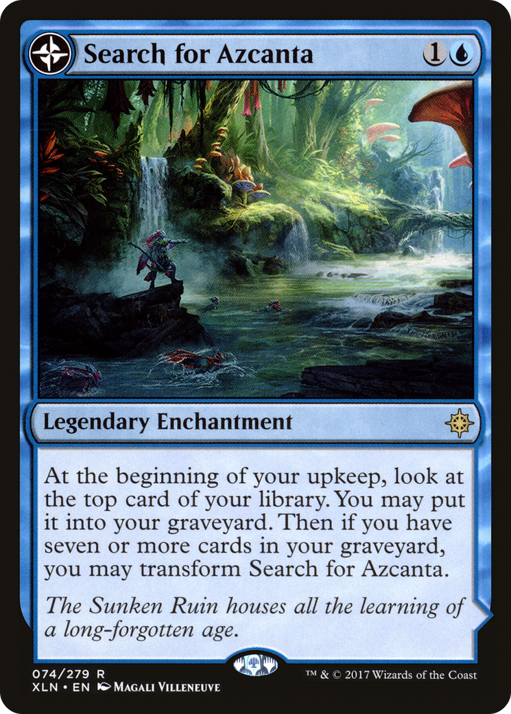 Search for Azcanta // Azcanta, the Sunken Ruin (XLN-074) - Ixalan: (compasslanddfc) Foil
