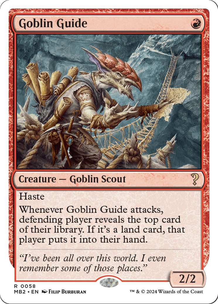 Goblin Guide (White Border) (MB2-058) - Mystery Booster 2