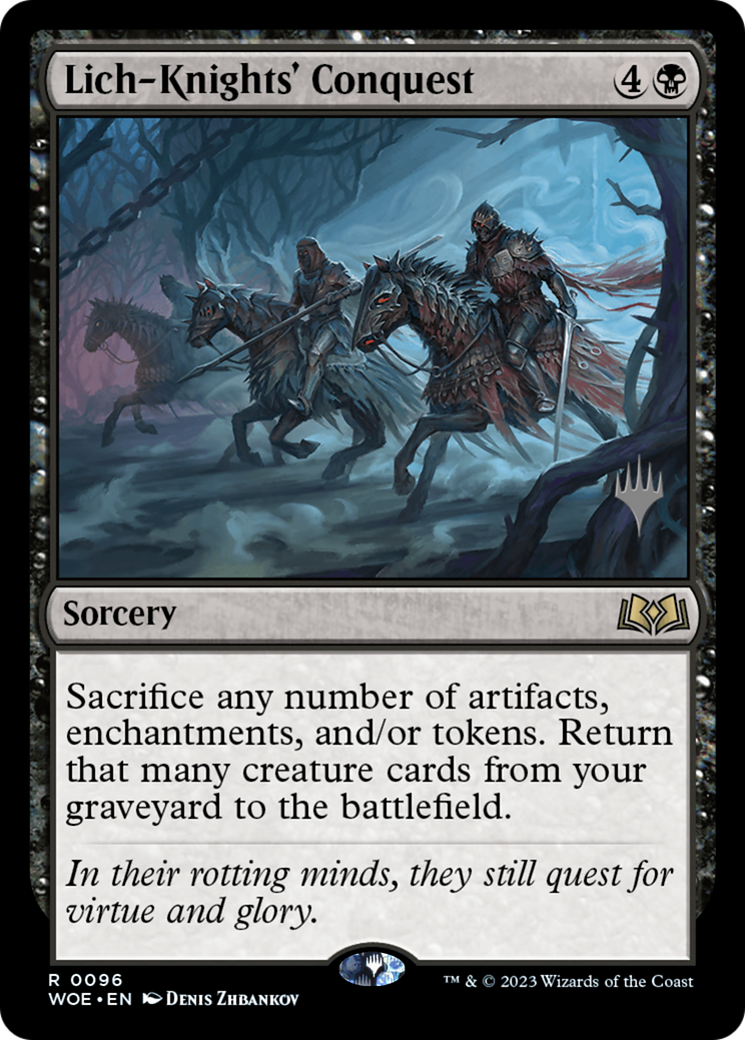Lich-Knights' Conquest (PPWOE-96P) - Wilds of Eldraine Promos Foil