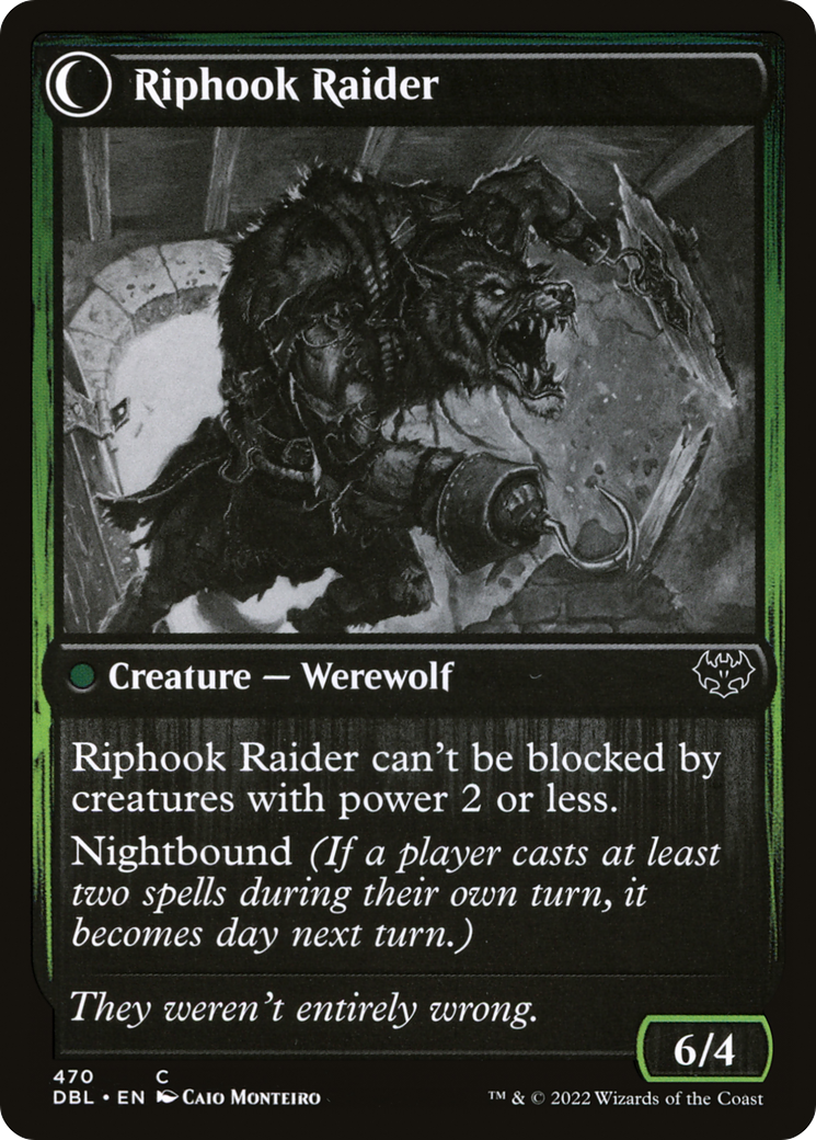 Hookhand Mariner // Riphook Raider (DBL-470) - Innistrad: Double Feature: (Double Faced Transform)