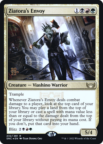 Ziatora's Envoy (PRE-232S) - Streets of New Capenna Promos Foil