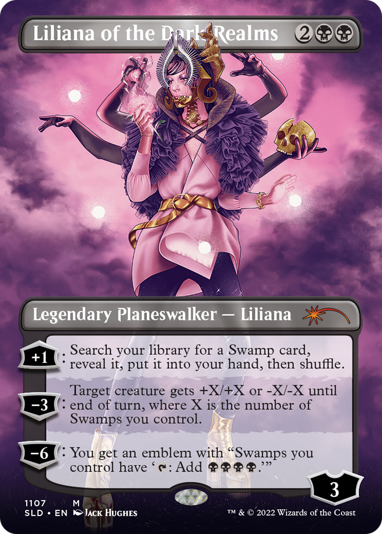 Liliana of the Dark Realms (SLD-1107) - Secret Lair Drop (Borderless)