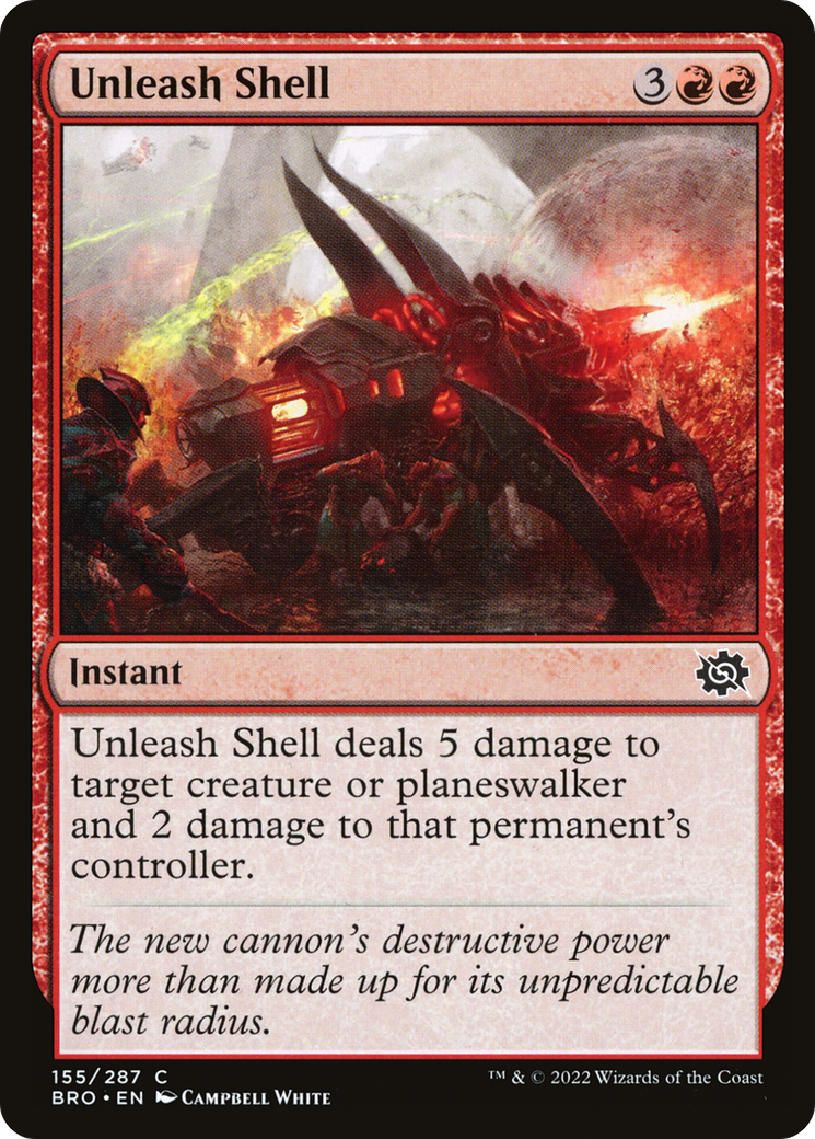 Unleash Shell (BRO-155) - The Brothers' War Foil