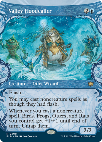 Valley Floodcaller (BLB-308) - Bloomburrow: (Showcase) (Borderless)