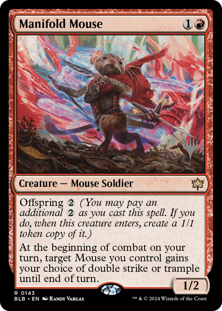 Manifold Mouse (PPBLB-143) - Bloomburrow Promos Foil