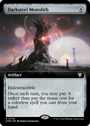 Darksteel Monolith (CMM-778) - Commander Masters: (Extended Art) Foil