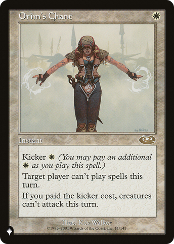 Orim's Chant (LIST-PLS-11) - The List