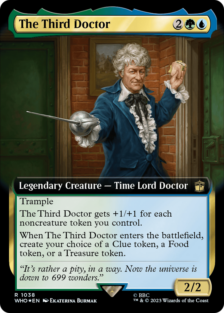 The Third Doctor (WHO-1038) - Doctor Who: (Extended Art) Foil