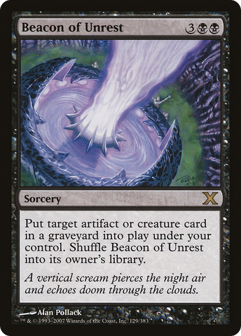 Beacon of Unrest (10E-129) - Tenth Edition Foil