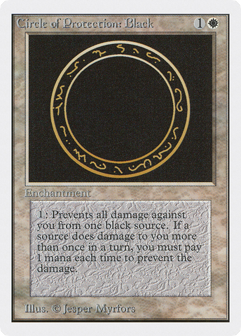 Circle of Protection: Black (2ED-010) - Unlimited Edition