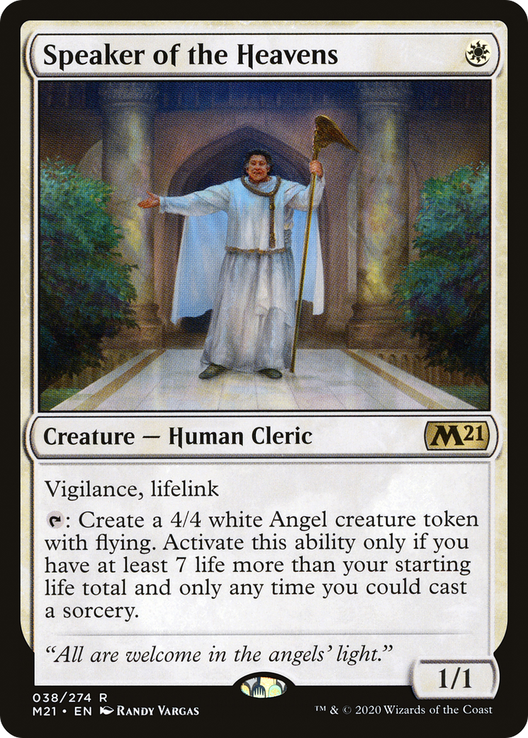Speaker of the Heavens (M21-038) - Core Set 2021 Foil
