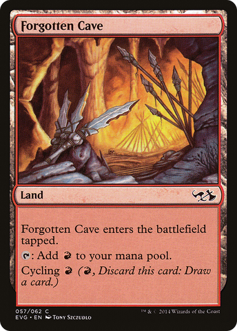 Forgotten Cave (DD3-) - Duel Decks Anthology: Elves vs. Goblins