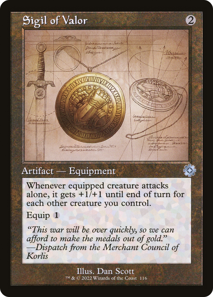 Sigil of Valor (BRR-116) - The Brothers' War Retro Artifacts