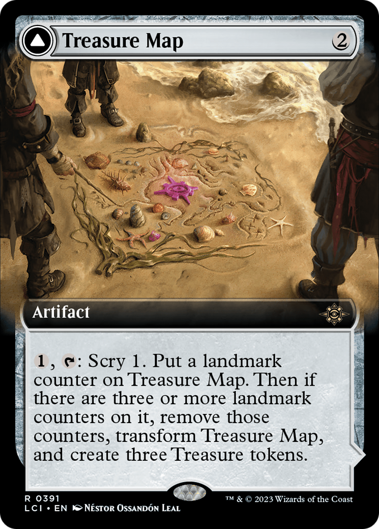 Treasure Map // Treasure Cove (LCI-391) - The Lost Caverns of Ixalan: (Extended Art)