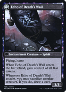 Tribute to Horobi // Echo of Death's Wail (PRE-124S) - Kamigawa: Neon Dynasty Promos: (fandfc, enchantment) Foil