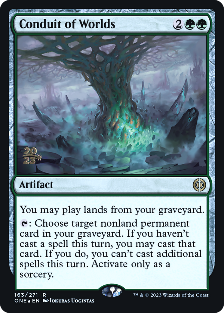 Conduit of Worlds (PRE-163S) - Phyrexia: All Will Be One Promos Foil