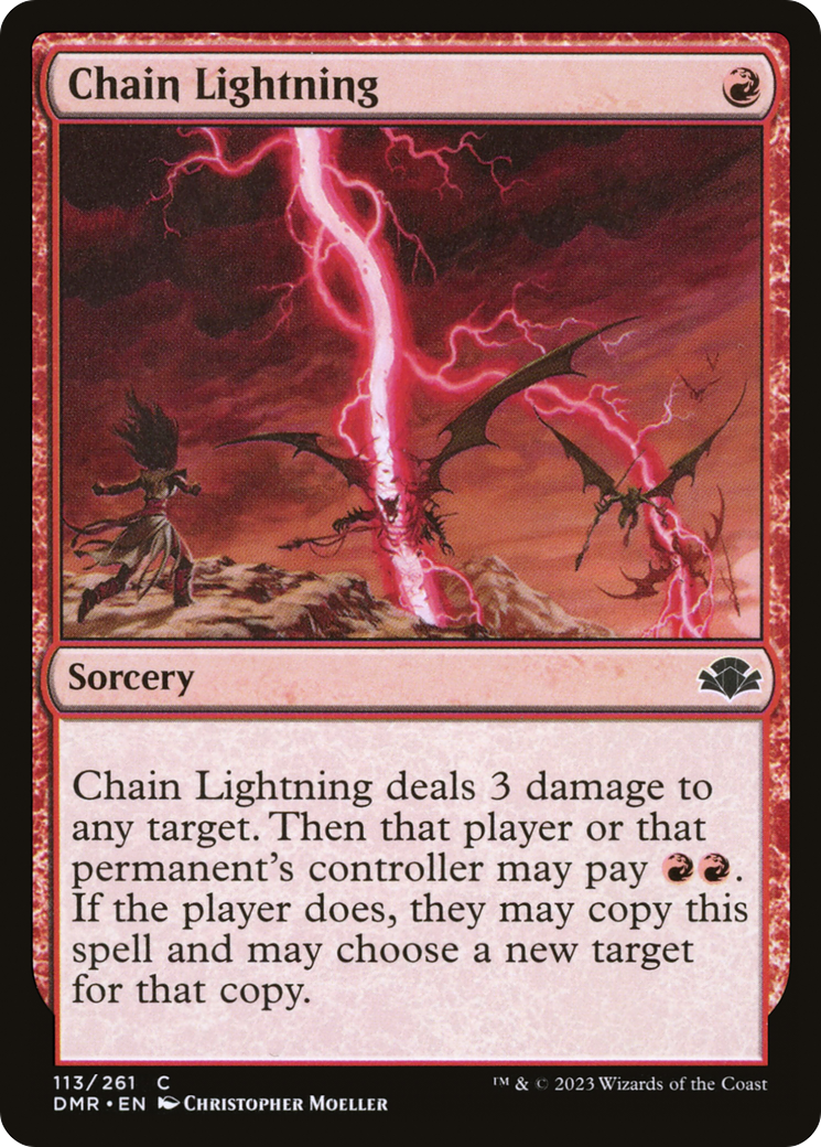 Chain Lightning (DMR-113) - Dominaria Remastered Foil