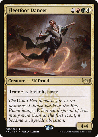 Fleetfoot Dancer (PPSNC-188P) - Streets of New Capenna Promos