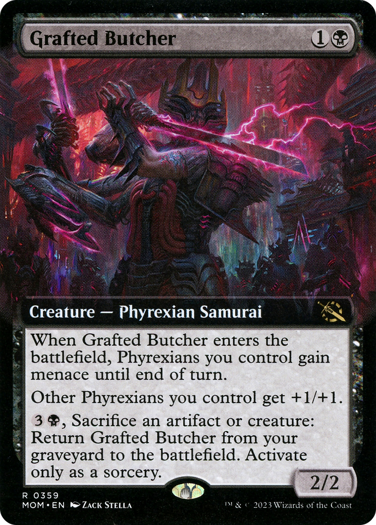 Grafted Butcher (MOM-359) - March of the Machine: (Extended Art) Foil