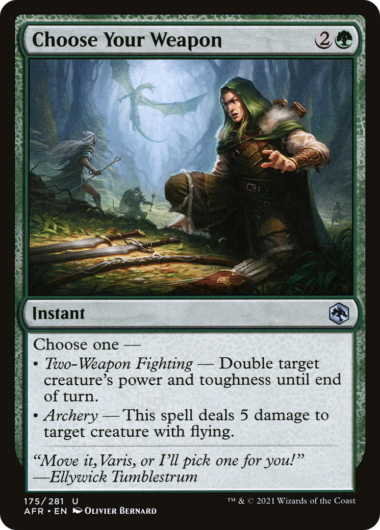 Choose Your Weapon (AFR-175) - Adventures in the Forgotten Realms Foil