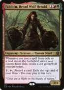 Faldorn, Dread Wolf Herald (CLB-647) - Commander Legends: Battle for Baldur's Gate Foil