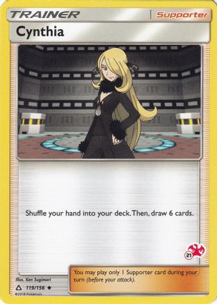 Cynthia (119/156) (Charizard Stamp