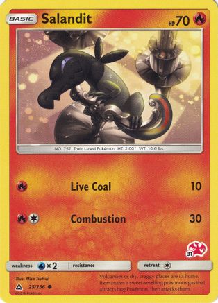Salandit (25/156) (Charizard Stamp