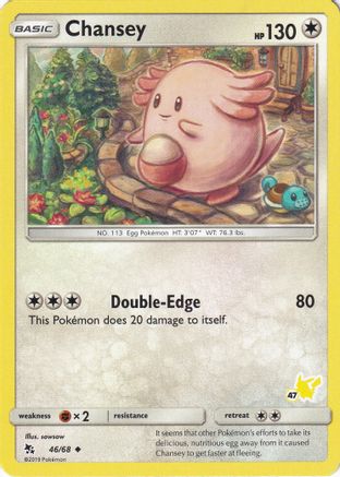 Chansey (46/68) (Pikachu Stamp