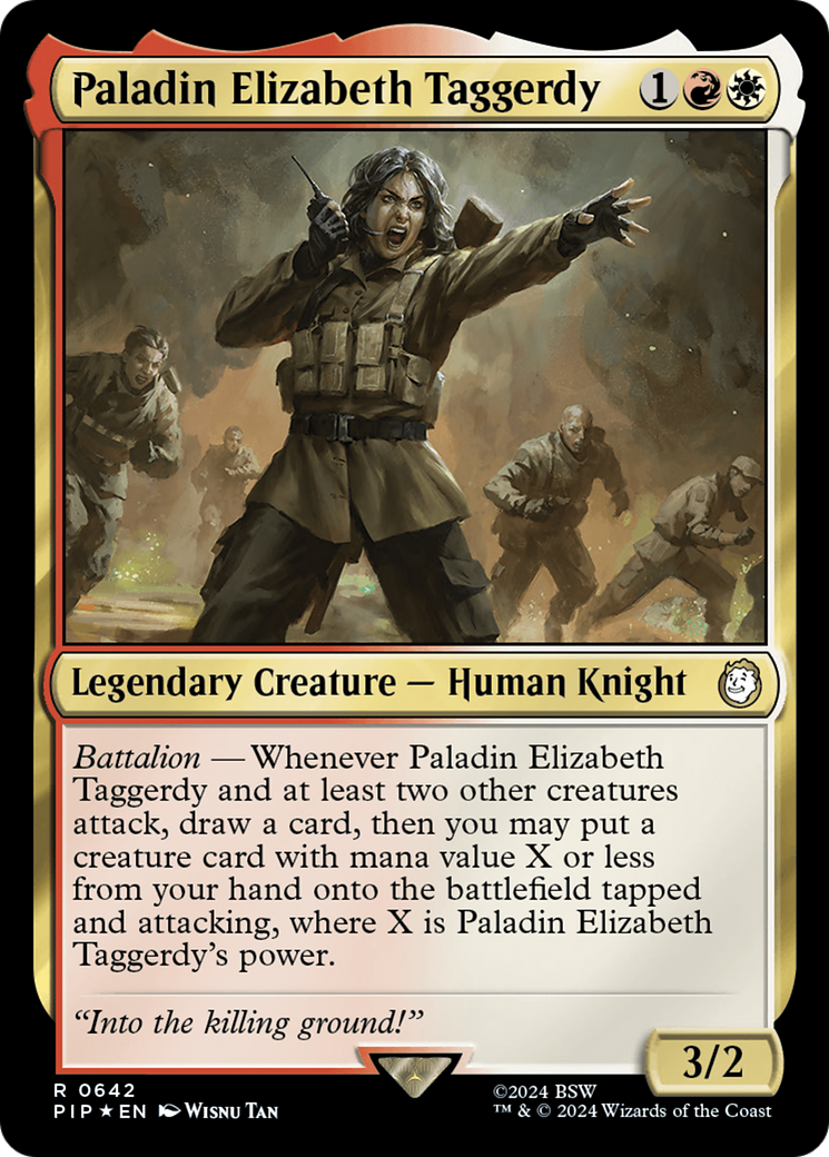Paladin Elizabeth Taggerdy (PIP-642) - Fallout Foil