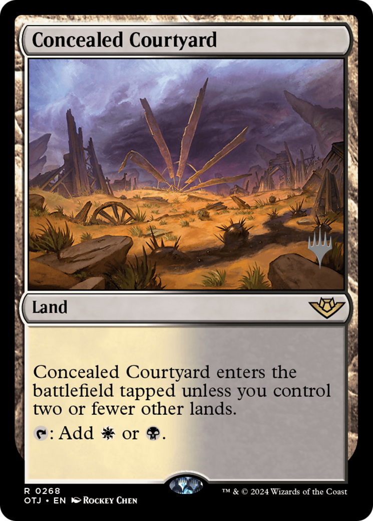 Concealed Courtyard (PPOTJ-268) - Outlaws of Thunder Junction Promos Foil