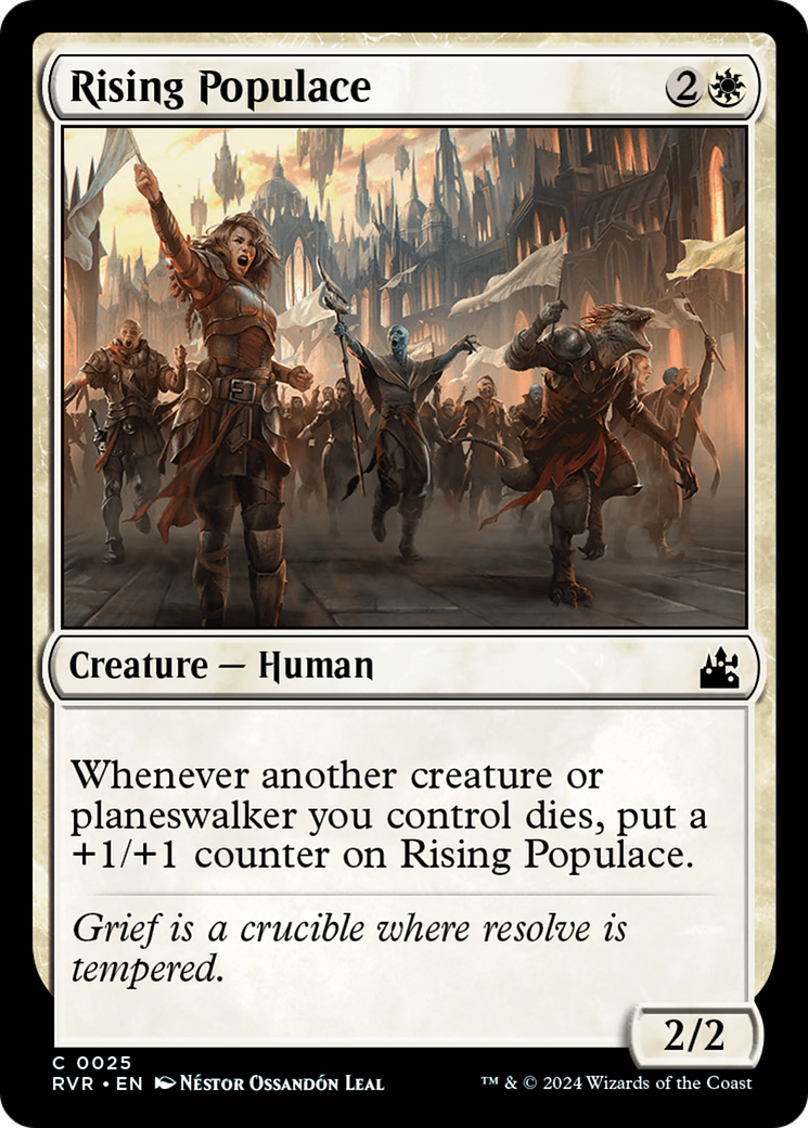 Rising Populace (RVR-025) - Ravnica Remastered Foil