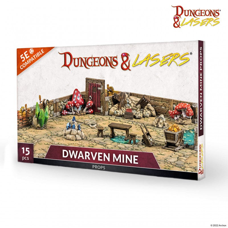 Dungeons and Lasers: Dwarven Mine Props