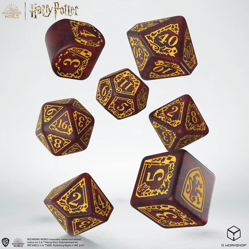 Q Workshop Harry Potter Gryffindor Red Dice Set