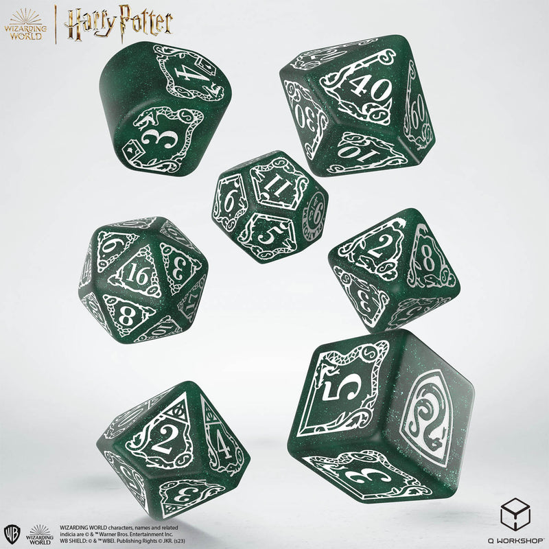 Q Workshop Harry Potter Slytherin Green Dice Set